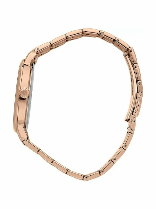 Trussardi T-Couple Мъжки часовник 41мм На батерия Розово злато Метална гривна