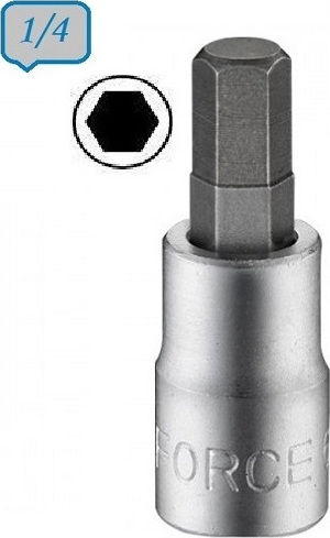 Force Socket 1/4" Allen Walnut with Allen Head and Socket 1/4'' H8x32mm