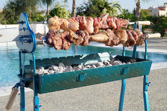 Stainless Steel Charcoal Grill Cypriot 70x33cm