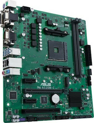 Asus Pro A520M-C/CSM Motherboard Micro ATX mit AMD AM4 Socket