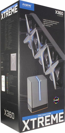 Inter-Tech Alseye X360 Υδρόψυξη AIO CPU με 3 Ανεμιστήρες 120mm