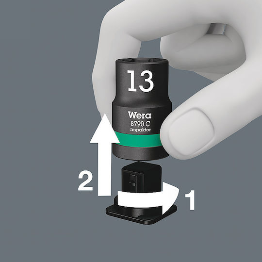 Wera Pneumatic Hexagon Socket 1/2" 9pcs