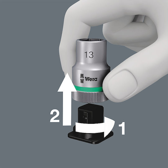 Wera Căpăcei Hexagonali cu Patrat de Prindere 1/2" Set 10buc