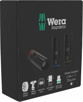 Wera Socket Pneumatic Hex with Square Drive 1/2"