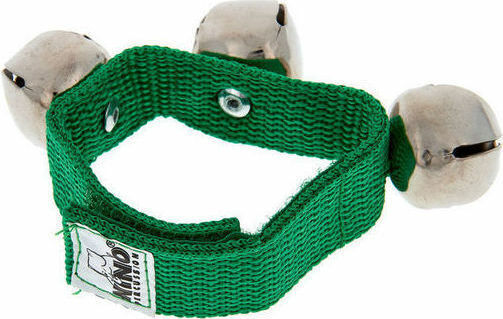 Nino Percussion Wrist Bell με 3 Κουδούνια Πράσινο