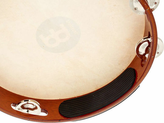 Meinl Meinl Traditional Goat-Skin Wood Tambourine 10 Inches with Natural Leather