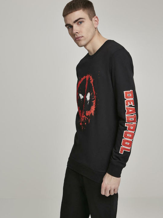 Merchcode Deadpool Splatter Sweatshirt Schwarz