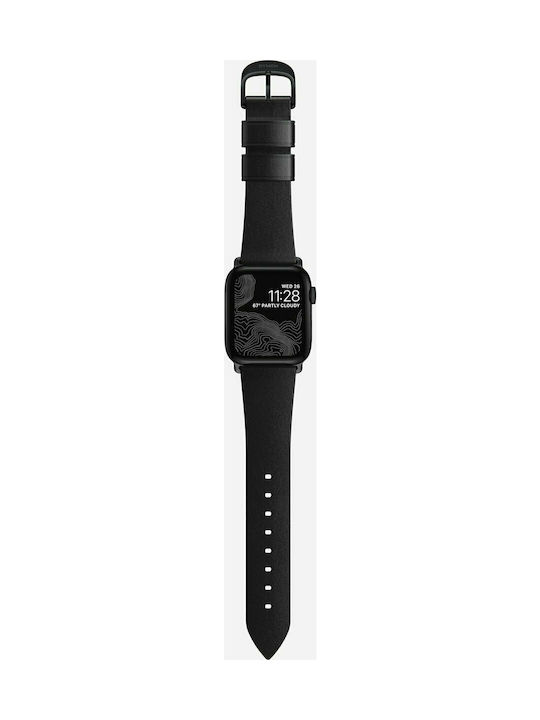 Nomad Modern Slim Strap Strap Leather Black (Apple Watch 38/40/41/42mm) NM10J1B000