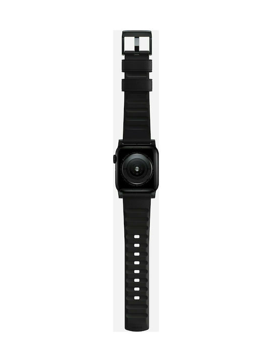 Nomad Active Strap Pro Λουράκι Δερμάτινο Μαύρο (Apple Watch 42/44/45mm)