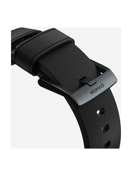 Nomad Active Strap Pro Λουράκι Δερμάτινο Μαύρο (Apple Watch 42/44/45mm)