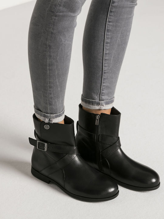 Collins Ghete Dama de Piele Ankle Boots Negru