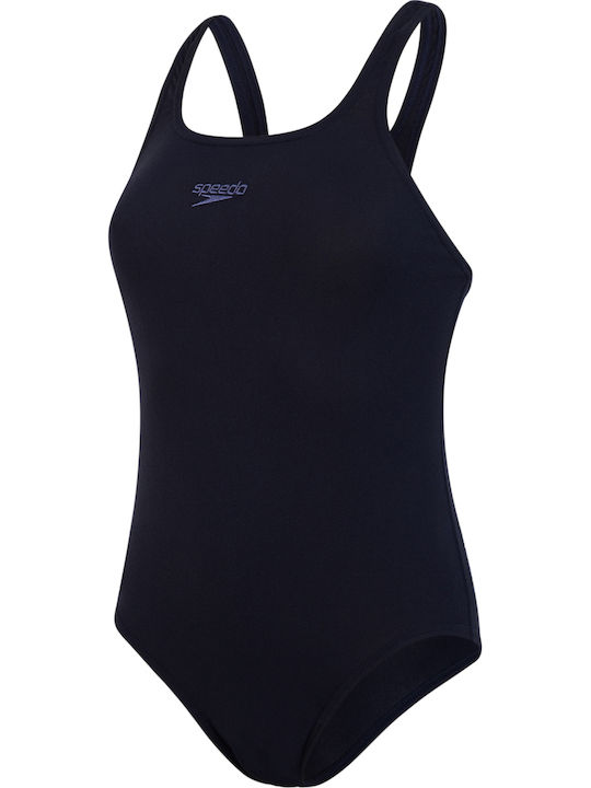 Speedo Essential Endurance + Medalist Γυναικείο Αγωνιστικό Ολόσωμο Μαγιό Κολύμβησης Μπλε
