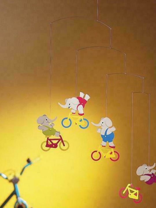 Flensted Mobiles Kids Room Decorative Mobile Animals Ελέφαντες Ακροβάτες