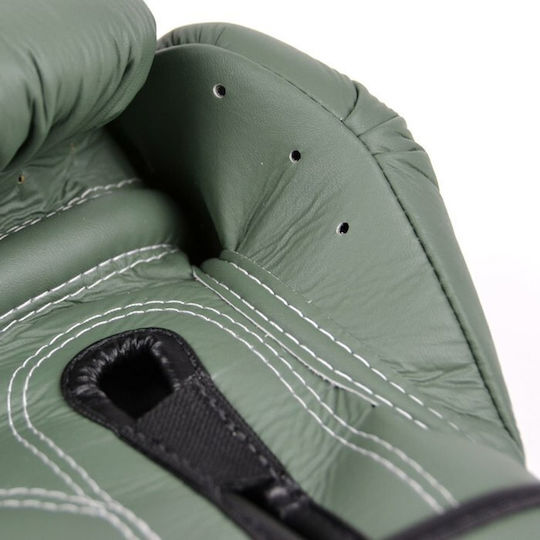 Fairtex BGV11 F-Day Muay Thai Γάντια Πυγμαχίας από Συνθετικό Δέρμα για Αγώνα Πράσινα