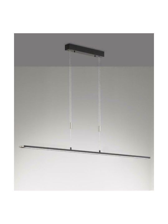 Fischer Honsel Metz TW Pendant Light LED Rail with Warm to Cool White Light Black