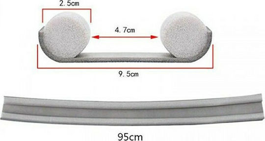 Quality For You Foam Double Draft Stopper Door / Window in Gray Color 0.95mx2.5cm