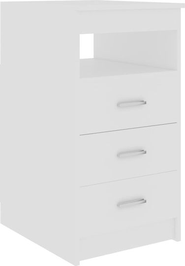 Birou din Lemn Alb 140x50x76cm