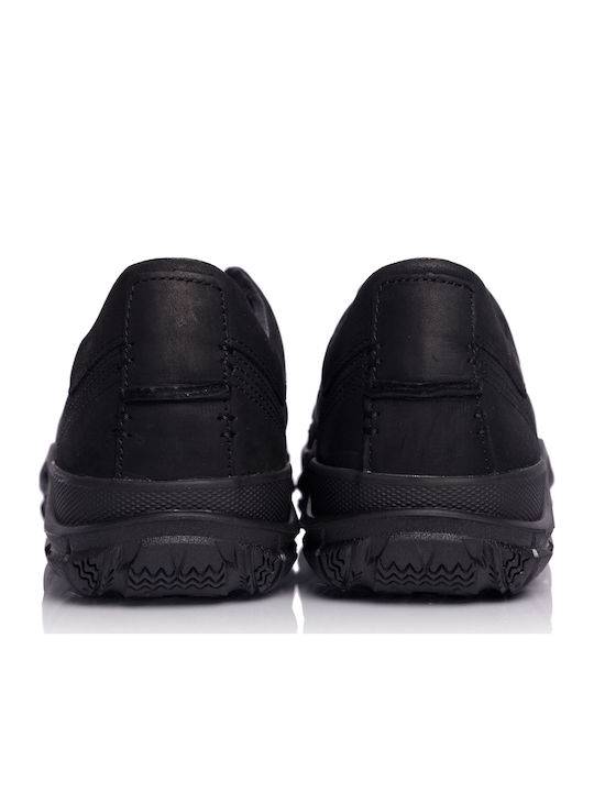 Fused Leder Herren Freizeitschuhe Schwarz