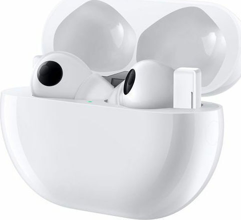Huawei FreeBuds Pro Bluetooth Handsfree Ακουστικά με Θήκη Φόρτισης Ceramic White