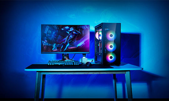Deepcool Matrexx 50 ADD-RGB 4F Gaming Middle Tower Carcasă Calculator cu Fereastră Laterală Negru