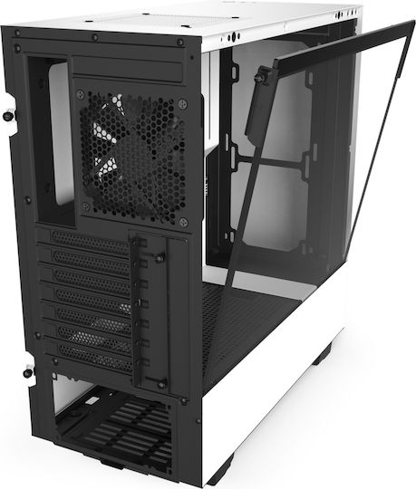 NZXT H510 Gaming Midi Tower Κουτί Υπολογιστή με Πλαϊνό Παράθυρο Λευκό