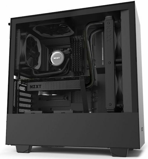 NZXT H510 Gaming Midi Tower Computer Case with Window Panel Black