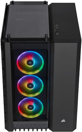Corsair Crystal Series 680X RGB Gaming Midi Tower Κουτί Υπολογιστή με Πλαϊνό Παράθυρο Μαύρο