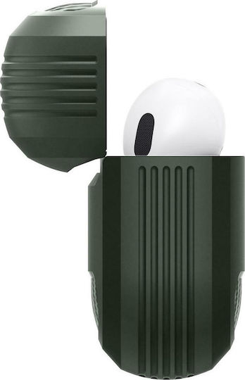 Spigen Rugged Armor Case Silicone in Green color for Apple AirPods Pro