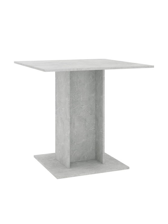 Table Kitchen Wooden Gray 80x80x75cm