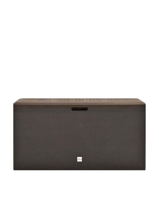 vidaXL Polypropylene Outdoor Storage Box 290lt Brown 114x47x60cm