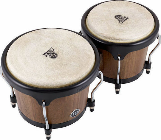Latin Percussion Aspire Wood Bongos Jamjuree/Black