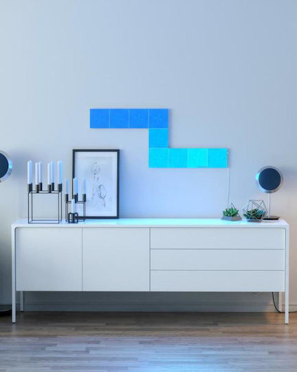 Nanoleaf Canvas Smarter Kit WiFi Lustră Decorativă Hexagon Alb 9buc