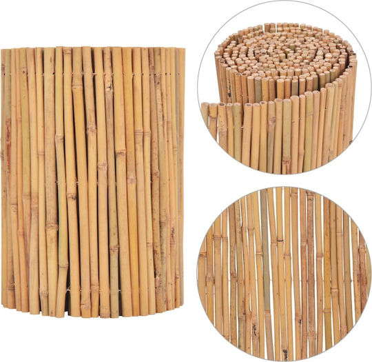 vidaXL Bambuszaun Bambus mit Ganzem Holz 30x500cm