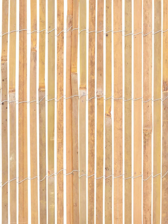 vidaXL Καλαμωτή Μπαμπού με Μισό Ξύλο 50x1000cm