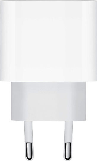 Apple Ladegerät ohne Kabel mit USB-C Anschluss 18W Weißs (Power Adapter)
