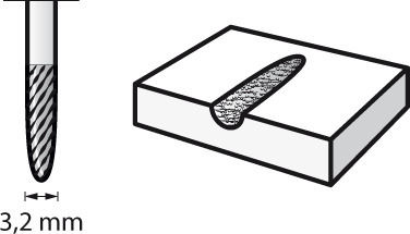 Dremel Cutter Bit Carbide for Metal \ Wood \ Plastic 3.2mm x 3.2mm