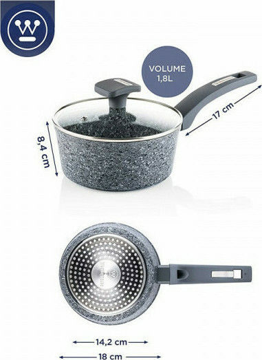 Westinghouse Κατσαρολάκι Γάλακτος από Αλουμίνιο 1.8lt / 18cm Westinghouse Κατσαρολάκι Γάλακτος από Αλουμίνιο 1.8lt / 18cm