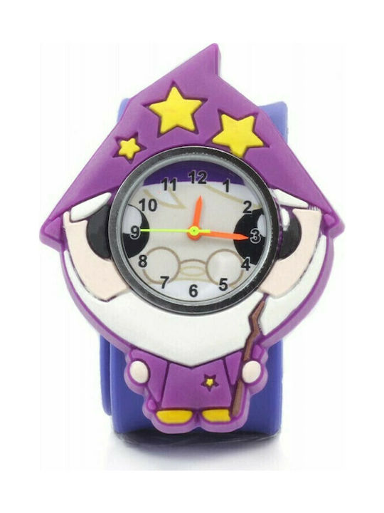 Wacky Watches Παιδικό Αναλογικό Ρολόι Wacky Μάγος Μωβ