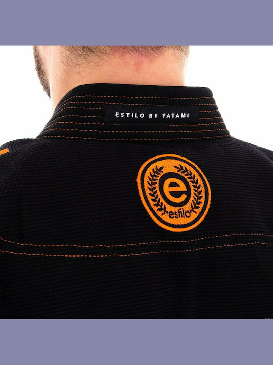 Tatami Fightwear Brazilian Estilo 6.0 Men's Brazilian Jiu Jitsu Uniform Black Black/Orange