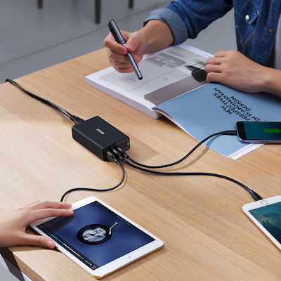 Anker Stație de încărcare cu 5 porturi USB-A 40W în culoarea Negru (PowerPort 5)