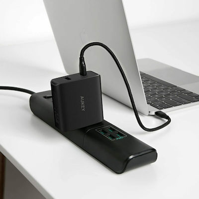 Aukey USB / USB Type-C Wall Adapter Μαύρο (PA-Y10)