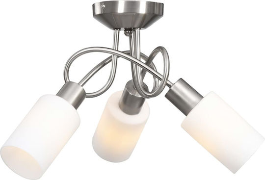 vidaXL Ceiling Mount Light 50cm Silver with Socket E14