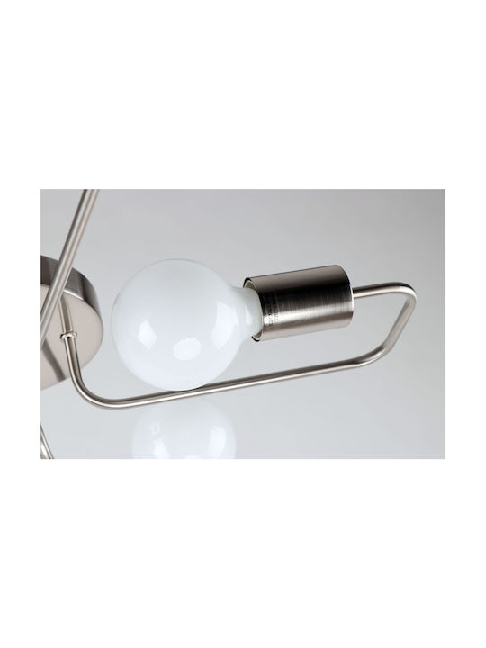 Home Lighting Shevy Ceiling Mount Light 54cm Silver with Socket E27