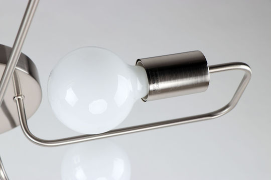 Home Lighting Shevy Ceiling Mount Light 54cm Silver with Socket E27