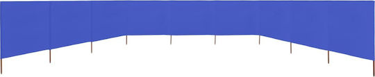 vidaXL Panou Textil De Gard Albastru 80cm x 12m