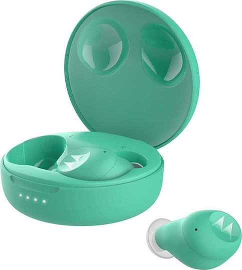 Motorola Vervebuds 250 Bluetooth Handsfree Earphones with Sweat Resistance and Charging Case Turquoise
