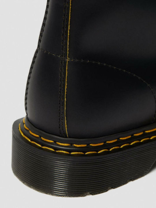 1460 DS Leather Black Boots