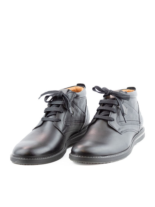 Leather Black Men's Boots Anatomical