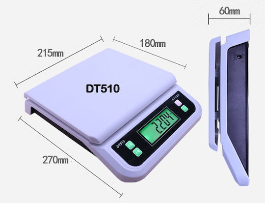 Elektronisch mit einer Wiegekapazität von 30kg und einer Unterteilung von 1gr