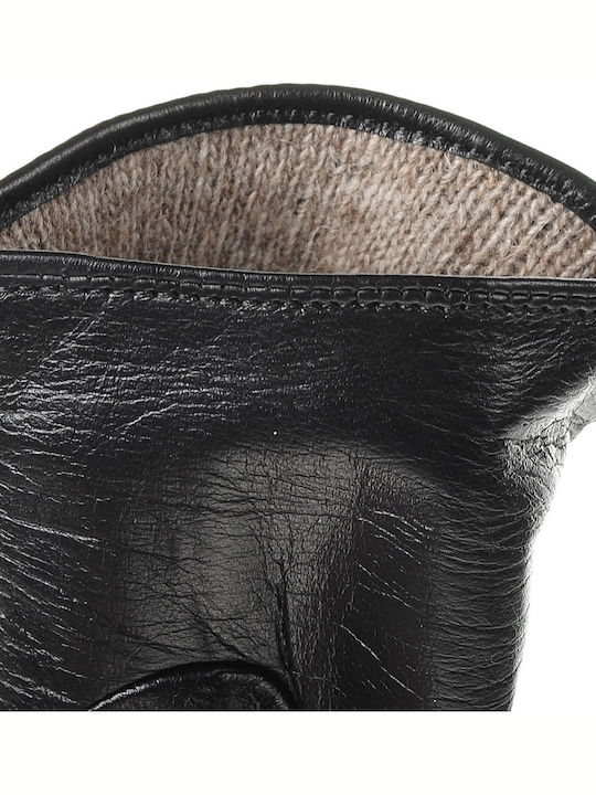 Women's Leather Gloves Black 98862